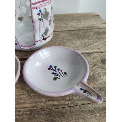 Sm� keramiksk�le / fyrfadsstager / saltkar