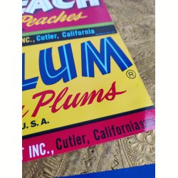 Originale frugtkasse labels med frugter
