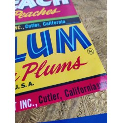 Originale frugtkasse labels med frugter