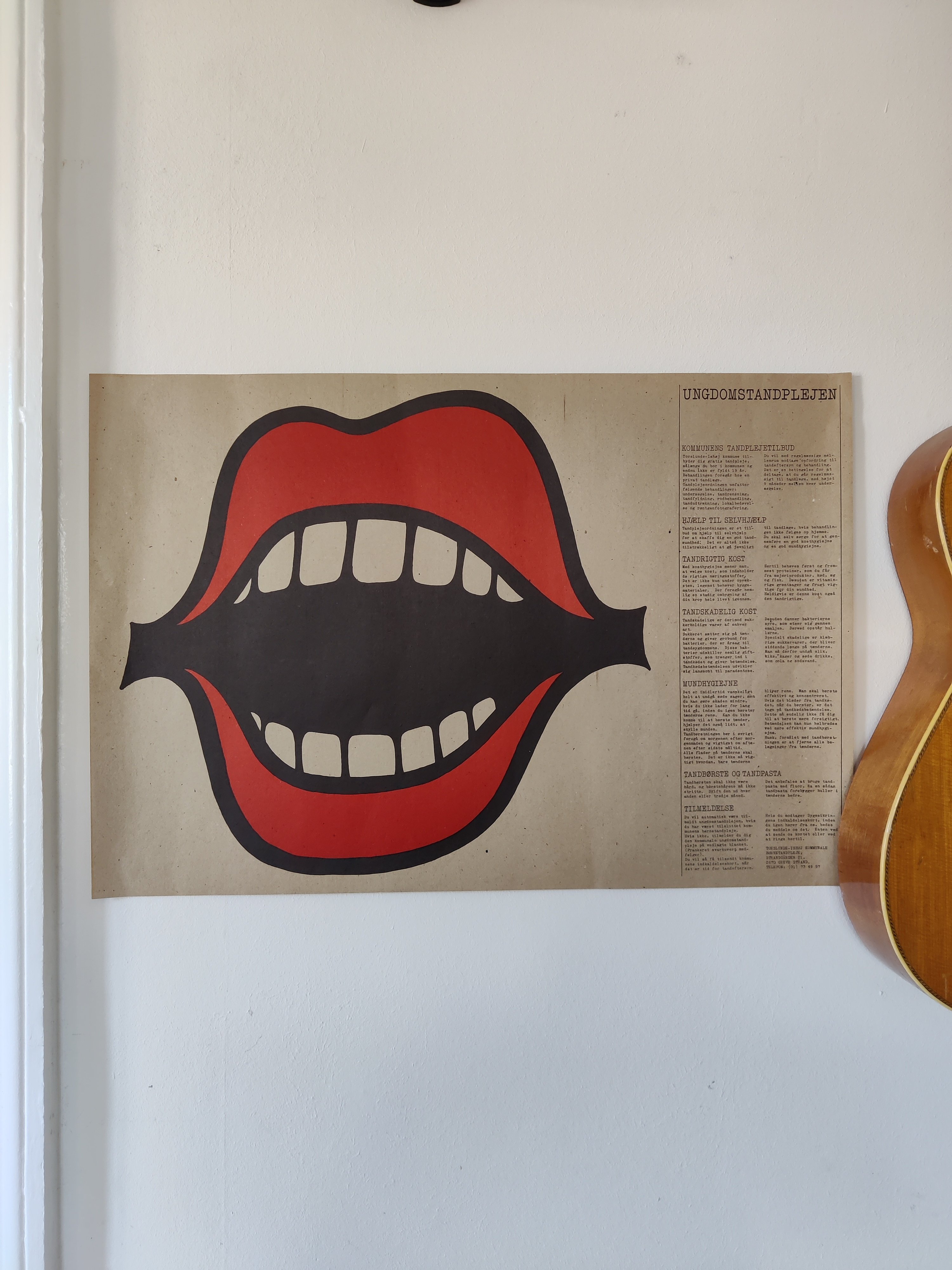 Plakat med kmpe mund