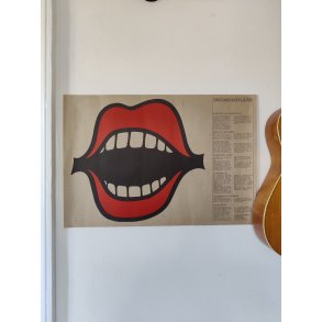 Plakat med k�mpe mund
