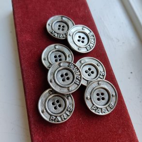 Knapper Paris, metal og plast