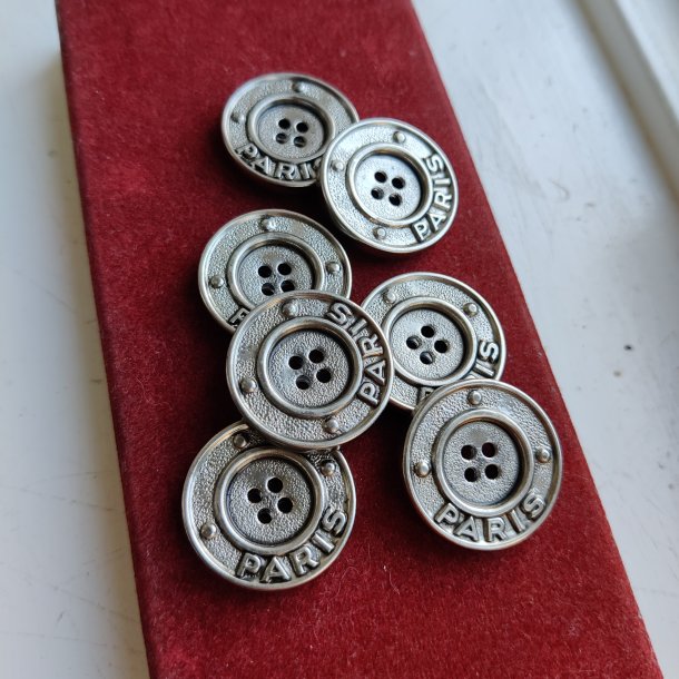 Knapper Paris, metal og plast