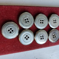 Knapper Paris, metal og plast