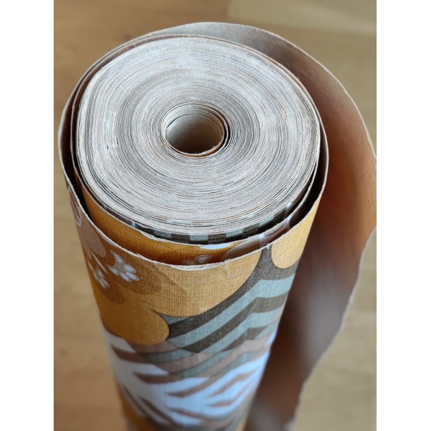 Retro tapet rulle, gule blomster