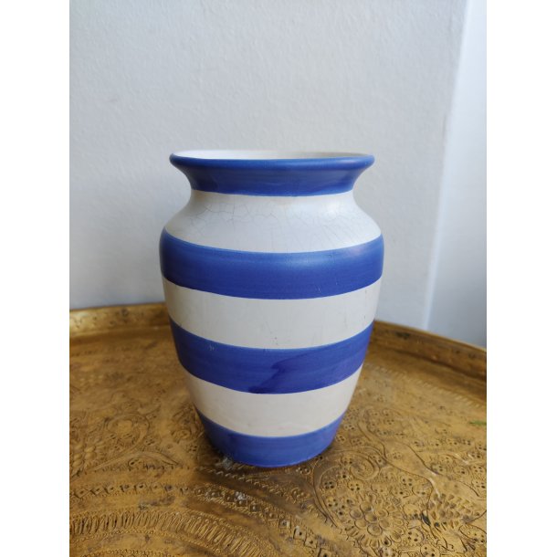 Scheurich vase med bl� striber