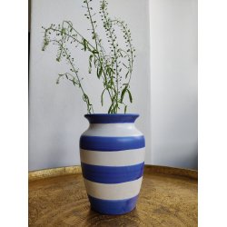 Scheurich vase med bl� striber