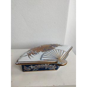 Kinesisk vifte skrin i porcel�n