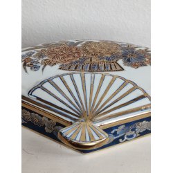 Kinesisk vifte skrin i porcel�n