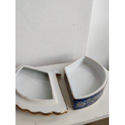 Kinesisk vifte skrin i porcel�n