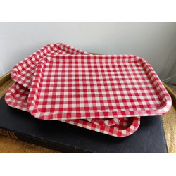 Ternede metalbakker, 3 stk