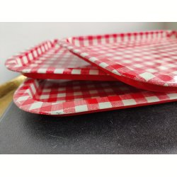 Ternede metalbakker, 3 stk