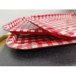 Ternede metalbakker, 3 stk