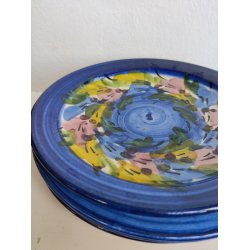 Fire h�ndmalede sidetallerkener