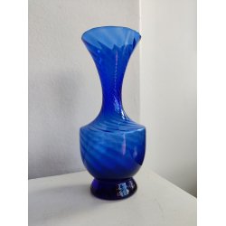 Lille smuk bl� glasvase