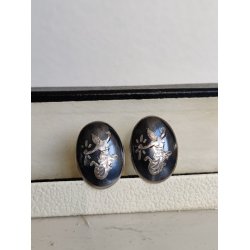 Vintage �reskruer i s�lv med danserinder