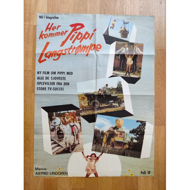 Pippi Langstr�mpe plakat 1969