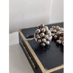 Indisk vintage smykkes�t, ring og �reskruer