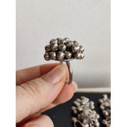 Indisk vintage smykkes�t, ring og �reskruer