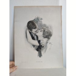 The First Kiss, tryk fra 1914 under misteltenen