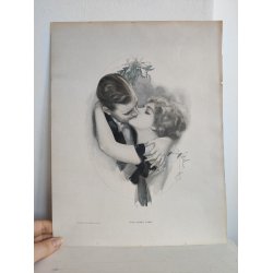 The First Kiss, tryk fra 1914 under misteltenen