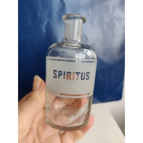 Lille apotekerflaske til spiritus