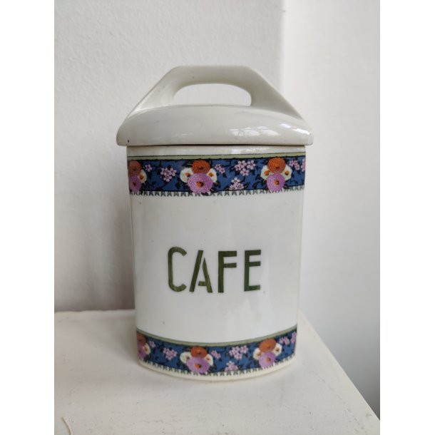 Fransk kaffekrukke i fajance, Cafe