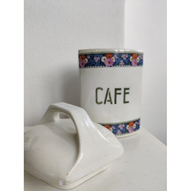 Fransk kaffekrukke i fajance, Cafe