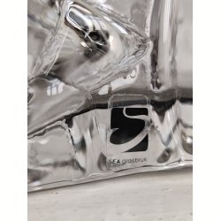 R�gfarvet stor glasvase SEA Glasbruk