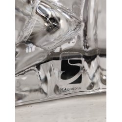 R�gfarvet stor glasvase SEA Glasbruk