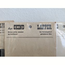 L�derlapper fra 1960'erne, sort hjerte