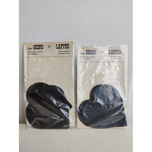 L�derlapper fra 1960'erne, brunt hjerte