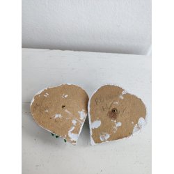 Gamle sned�kkede kertestager, hjerteform