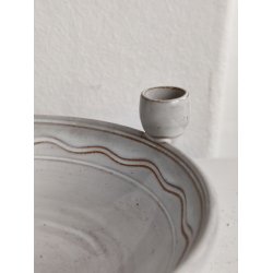 Keramiksk�l til tre kertelys