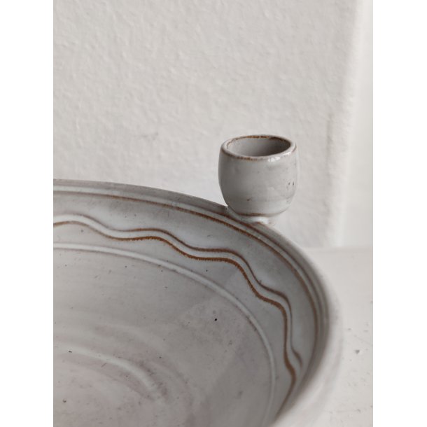 Keramiksk�l til tre kertelys