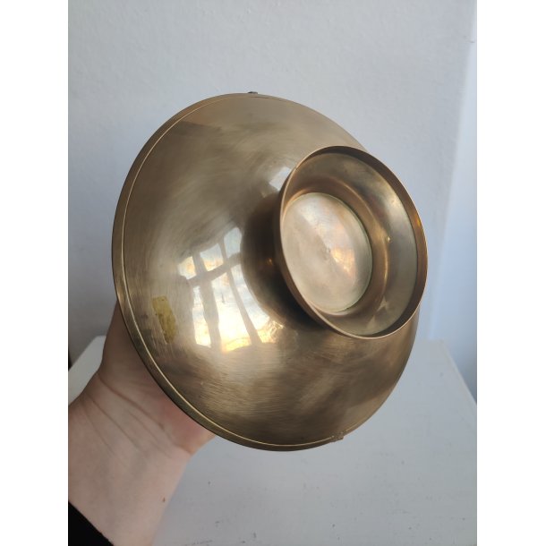 Emaljeret messingsk�l med �nder