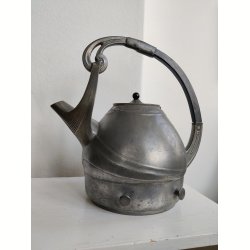 Art nouveau tekande / kedel i tin