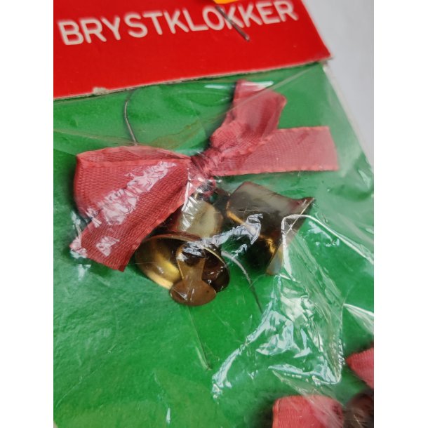 Mini klokker p� n�l:  Julebrocher i pose