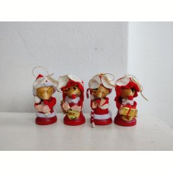 Fire s�de retro julemus i tr�