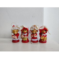 Fire s�de retro julemus i tr�