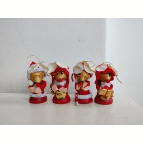 Fire s�de retro julemus i tr�