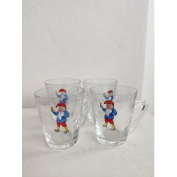 Gamle nisse-glas til br�ndevin