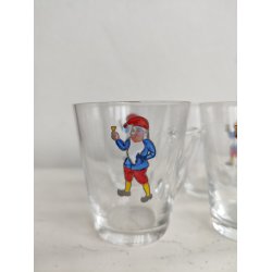 Gamle nisse-glas til br�ndevin