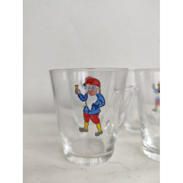 Gamle nisse-glas til br�ndevin
