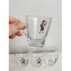 Gamle nisse-glas til br�ndevin