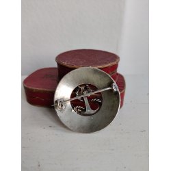 Antik fransk broche "Dieu vous garde" med anker