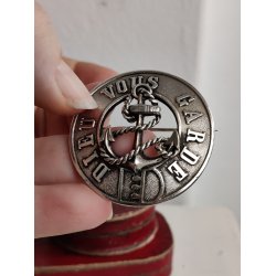 Antik fransk broche "Dieu vous garde" med anker