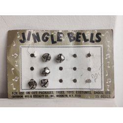 Jingle Bells, bj�lder p� gammelt butiksdisplay