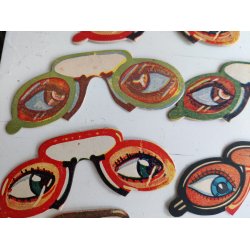 Sk�re gamle nyt�rsbriller fra 1940'erne (5 stk)