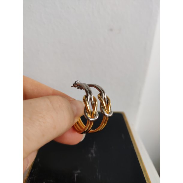 Vintage hoops med knude
